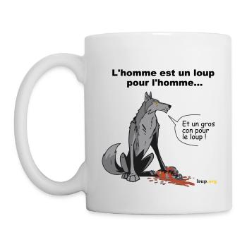 homme-loup - Mug blanc - blanc - Gauche