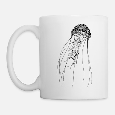 Jellyfish Diving Diver Jellyfish Tattoo Maori' Mug | Spreadshirt