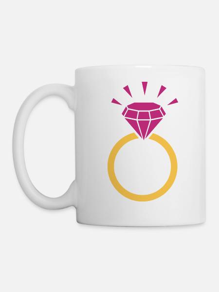 Ring - Tasse - Weiß