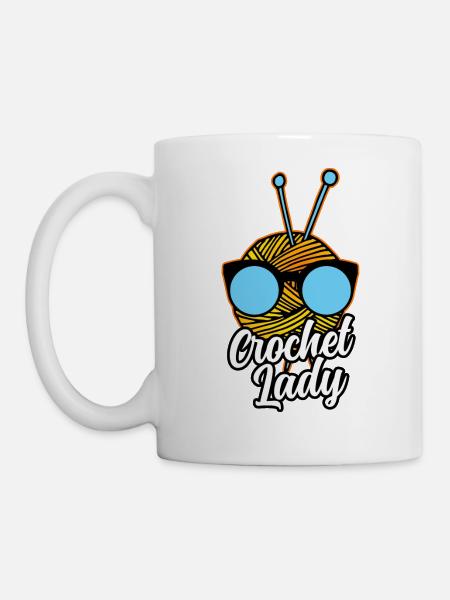 Stricken Häkeln Schneider - Tasse - Weiß