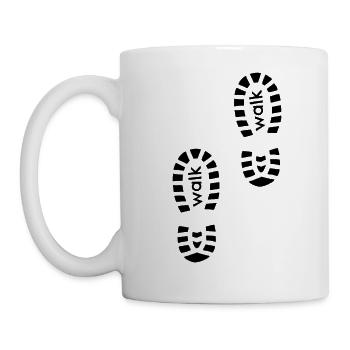 Walk - Tasse - Weiß - Links