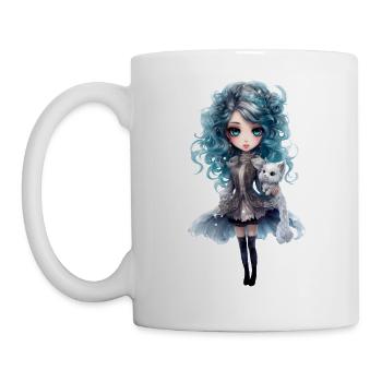 Dollie Hiver - Mug blanc - blanc - Gauche