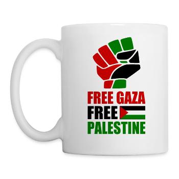 Free gaza Free palestine - Mug - white - Left