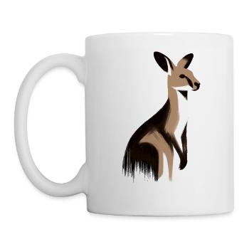 kangourou - Mug blanc - blanc - Gauche