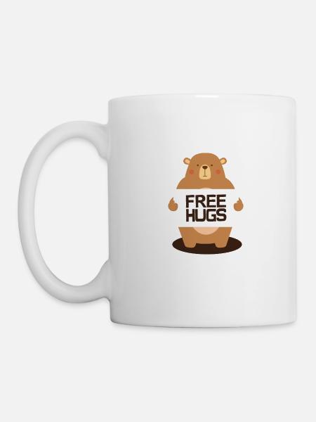 Free Hugs Bear - Mug - white
