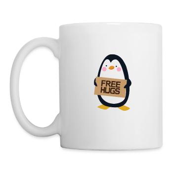 Free Hugs Penguin - Mug - white - Left