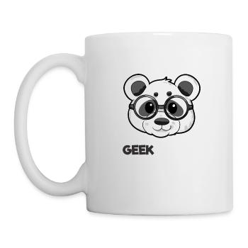 Geek Panda - Tasse - Weiß - Links