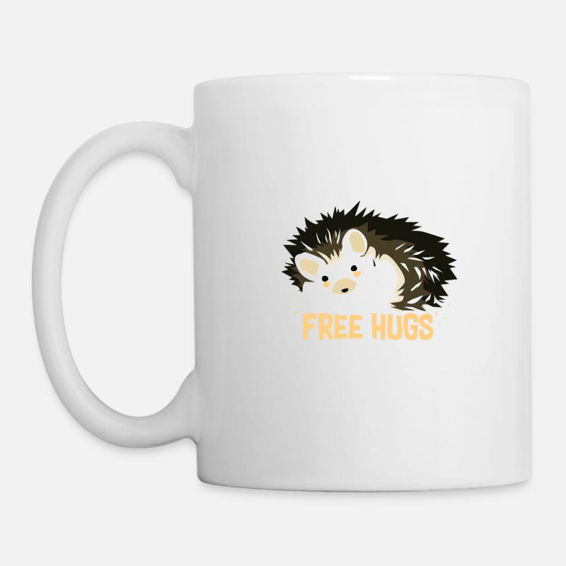Umarmung Igel - Tasse - Weiß