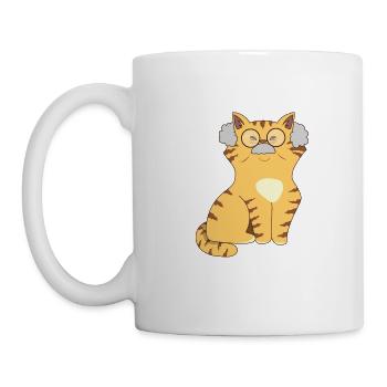 Chats Grand-père - Mug blanc - blanc - Gauche