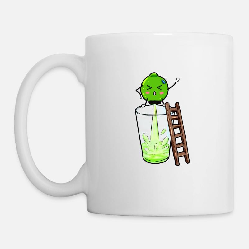 Limette pinkelt Limonade - Tasse - Weiß