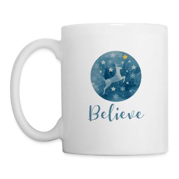 Glauben Sie an Weihnachten - Tasse - Weiß - Links