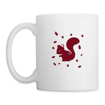 Écureuil - Tamia - Animal forestier - Nature - Mug blanc - blanc - Gauche