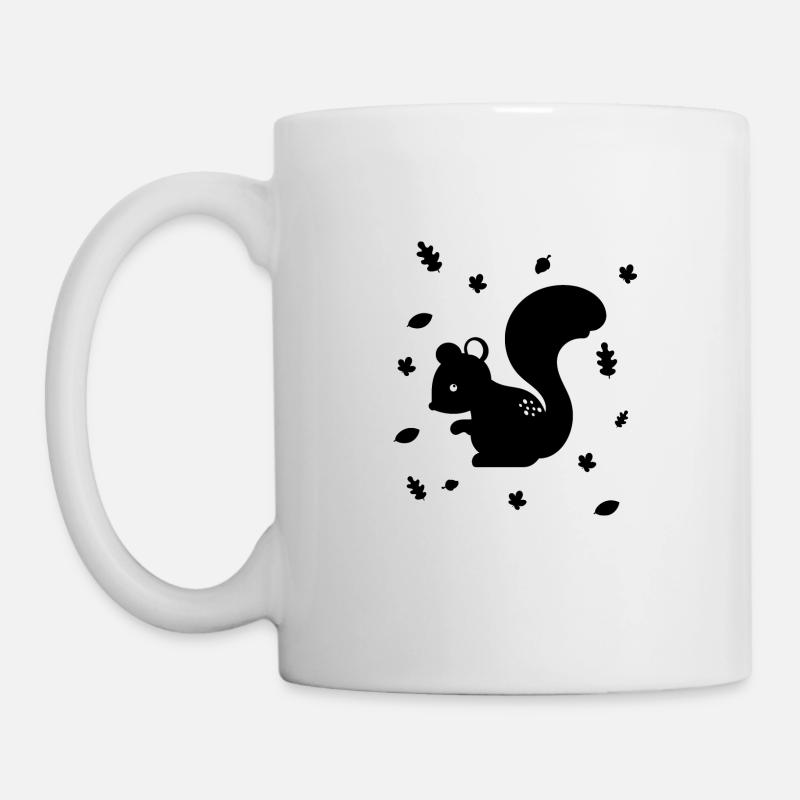 Eichhörnchen - Streifenhörnchen - Waldtier - Natur - Tasse - Weiß