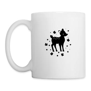 Rehkitz - Zootier Tierfreund Naturschutz - Tasse - Weiß - Links
