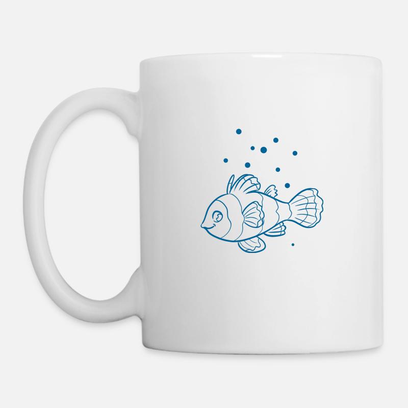 Fisch Aquarium Meerestier - Tasse - Weiß