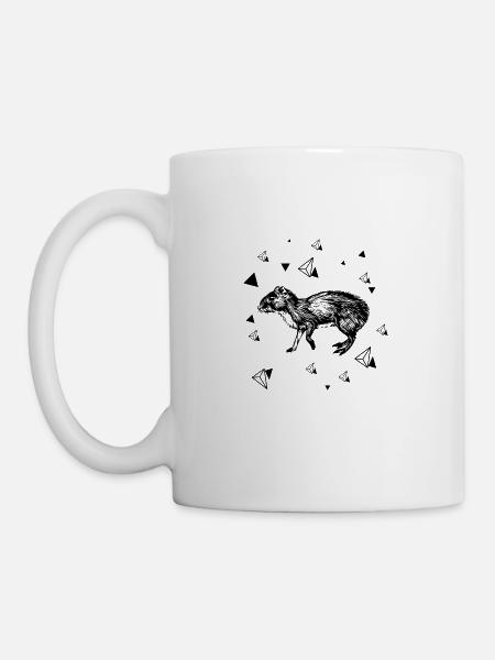 Ratte - Nagetier - Tasse - Weiß
