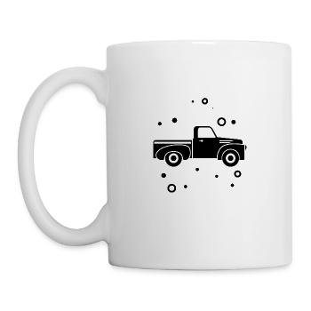 Pick Up - Auto Oldtimer Nostalgisch USA - Tasse - Weiß - Links