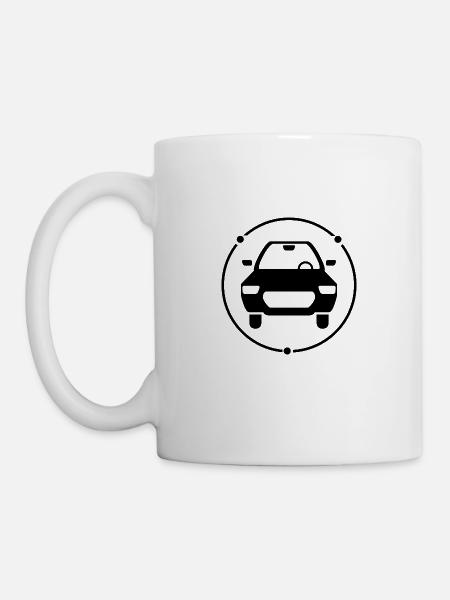 Auto - Wagen - Automobile - Style - Tasse - Weiß