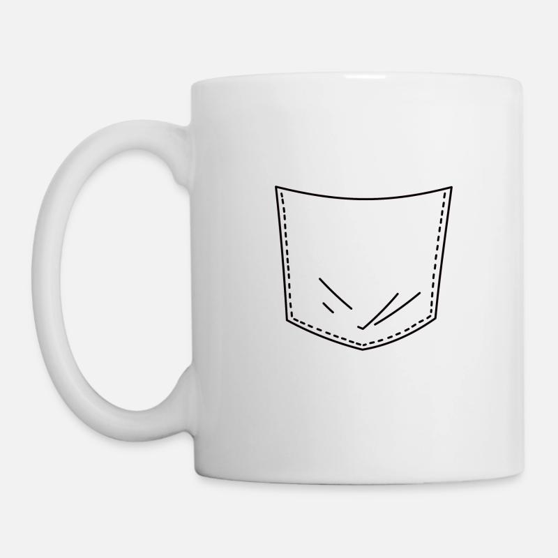 Brusttasche - Tasse - Weiß