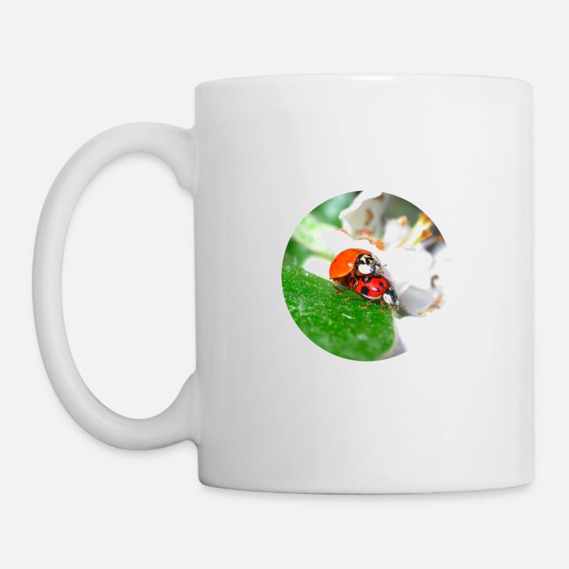 Coccinelles au sujet de l’amour - Mug blanc - blanc