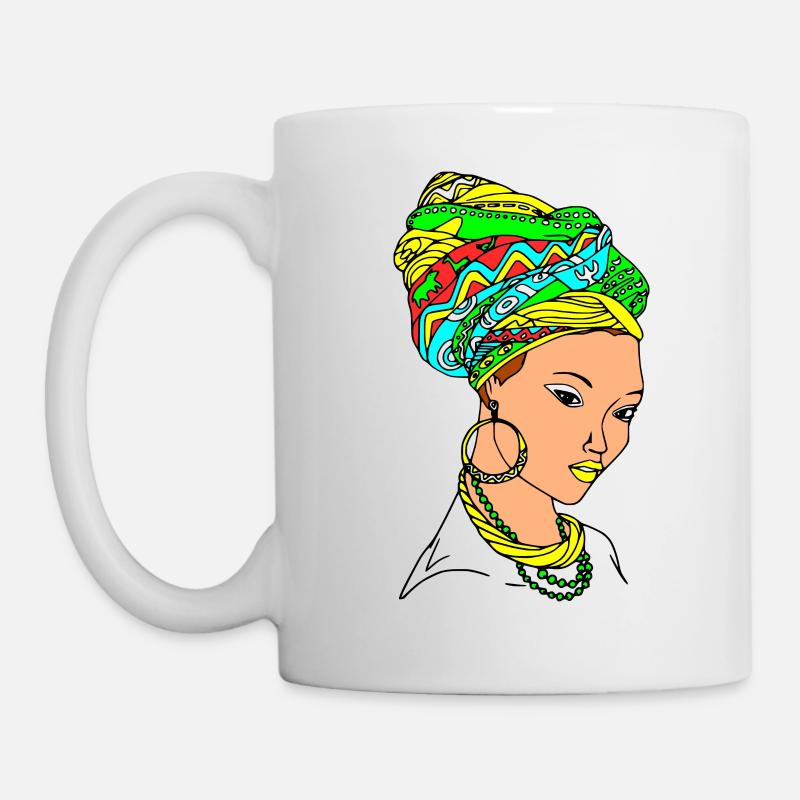 Afrique - beauté africaine - Mug blanc - blanc