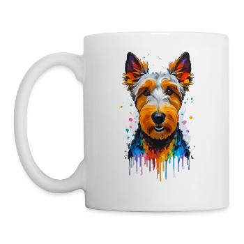 Airedale Terrier - Mug blanc - blanc - Gauche