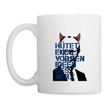 Die Ideen des Merz - Tasse - Weiß - Links