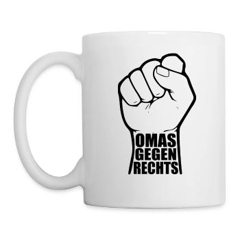 Omas gegen rechts - Tasse - Weiß - Links