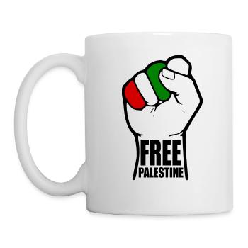 Free palestine - Mug - white - Left