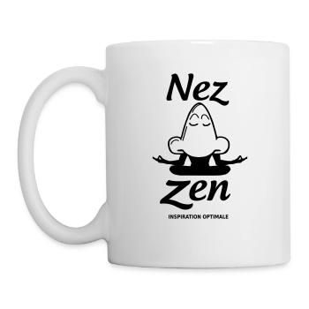 Nez Zen Image Drôle - Mug blanc - blanc - Gauche