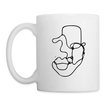Maske von.. - Tasse - Weiß - Links