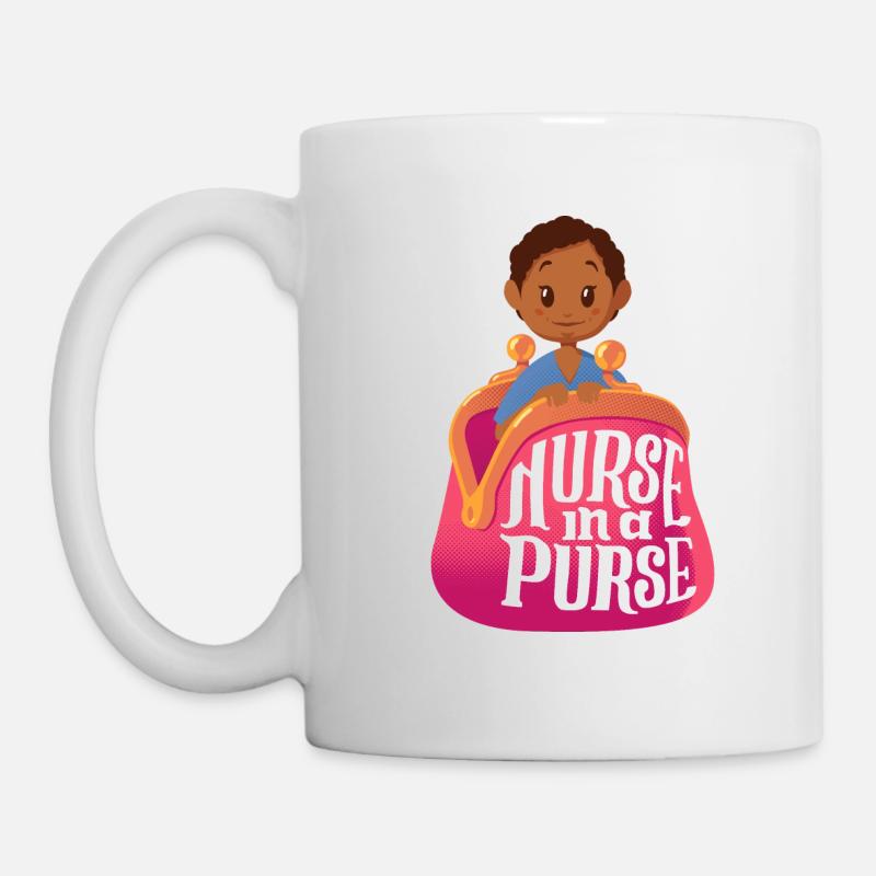 Nurse in a Purse v3 - Tasse - Weiß
