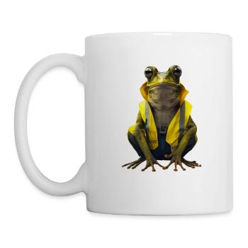 Le contremaître voit tout et a un rôle clé - Mug blanc - blanc - Gauche