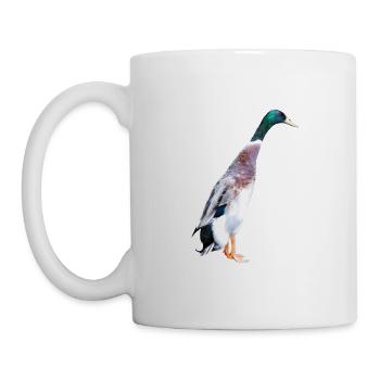 Running ducks are perfect companions for gardeners - Mug - white - Left