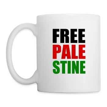 Free palestine - Tasse - Weiß - Links