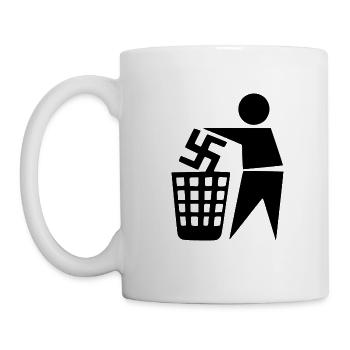 Fck nzs - gardez votre environnement propre - Mug blanc - blanc - Gauche