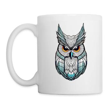 Cool Owl Icon - Mug - white - Left