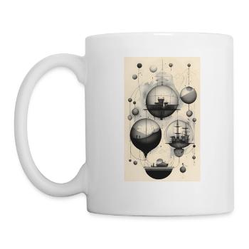 Geometrie des Lebens und Wahrnehmung - Tasse - Weiß - Links