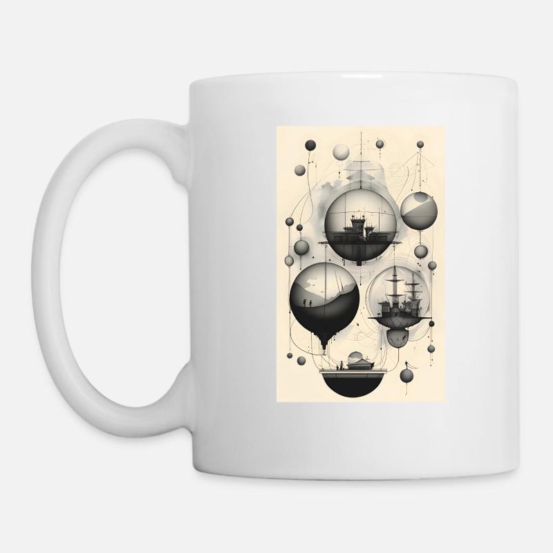 Géométrie de la vie et perception - Mug blanc - blanc