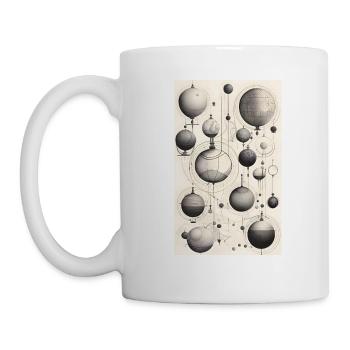 Moment von Kugeln und Linien - Tasse - Weiß - Links
