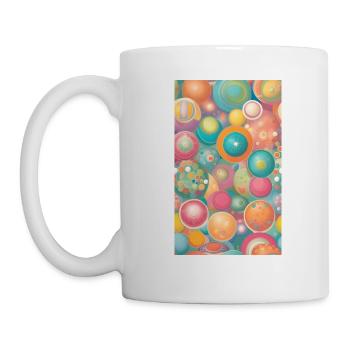 Mild circles & forms - Mug - white - Left