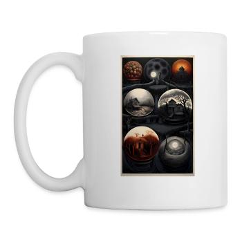 7 globes d’horreur - Mug blanc - blanc - Gauche