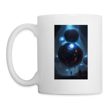 Ancient world of summoning magical geometry - Mug - white - Left