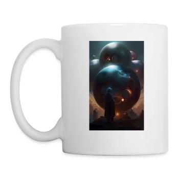 Mysterious wizard of shapes & spheres - Mug - white - Left