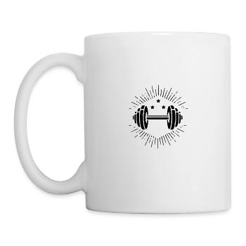 Bodybuilding - Gewichtheben Fitness Workout Gym - Tasse - Weiß - Links