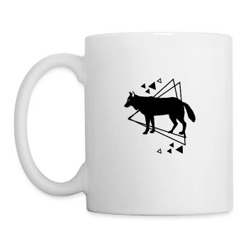 Loup - Conservation de la nature des amoureux des animaux - Mug blanc - blanc - Gauche