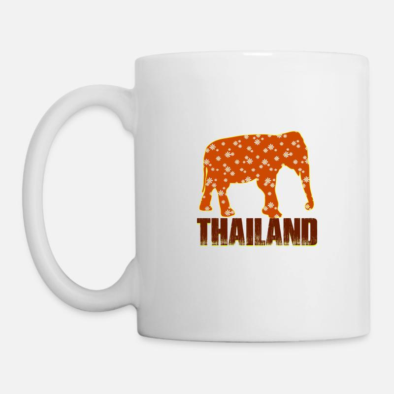 Thailand Colorful Elephant - Mug - white