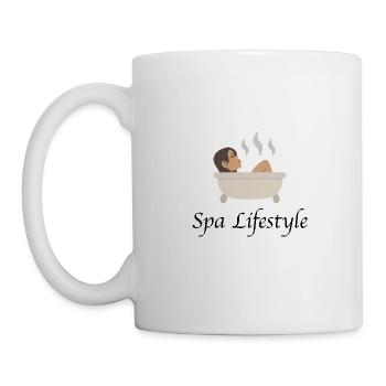 style de vie spa - Mug blanc - blanc - Gauche