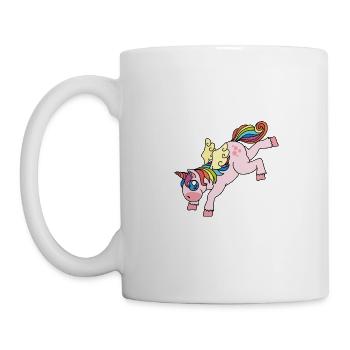 Licorne et licorne - Mug blanc - blanc - Gauche