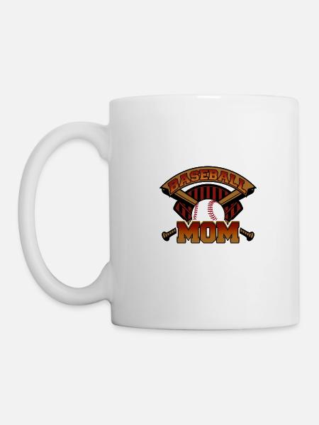 Baseball Mutter - Tasse - Weiß